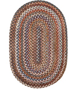 Rhody Astoria Walnut AS32 5 ft. X 8 ft. Oval Braided Rug
