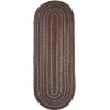Rhody Astoria Walnut AS32 2 ft. X 8 ft. Oval Runner Braided Rug