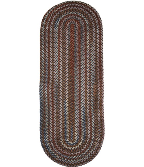 Rhody Astoria Walnut AS32 2 ft. X 4 ft. Oval Runner Rug