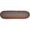 Rhody Astoria Walnut AS32 8 in. X 28 in. Stair Tread Set-of-13 Braided Rug