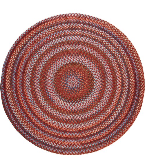 Rhody Astoria Red Velvet AS42 8 ft. X 8 ft. Round Rug