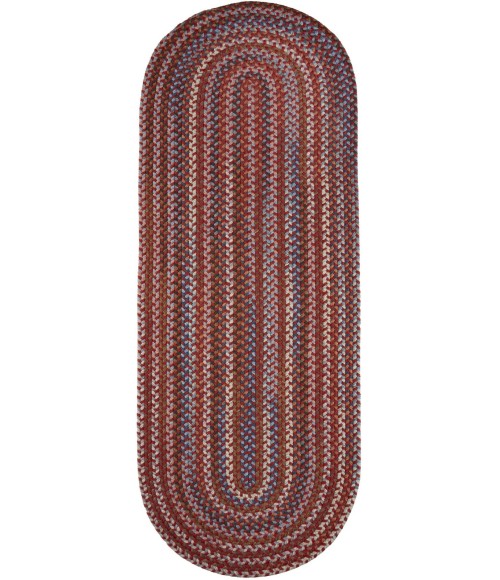 Rhody Astoria Red Velvet AS42 2 ft. X 4 ft. Oval Runner Rug