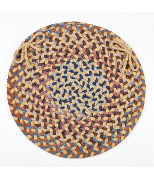 Rhody Astoria Wheat Field AS52 15 in. X 15 in. Chair Pad Set-of-4 Rug