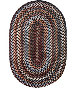 Rhody Astoria Black Rock AS82 8 ft. X 11 ft. Oval Braided Rug