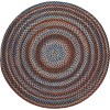 Rhody Astoria Black Rock AS82 4 ft. X 4 ft. Round Braided Rug