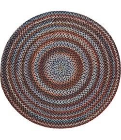 Rhody Astoria Black Rock AS82 4 ft. X 4 ft. Round Braided Rug