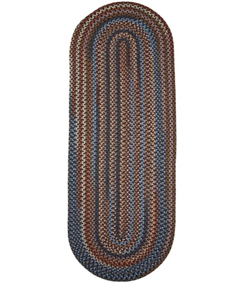 Rhody Astoria Black Rock AS82 2 ft. X 8 ft. Oval Runner Rug