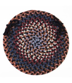 Rhody Astoria Black Rock AS82 15 in. X 15 in. Chair Pad Braided Rug
