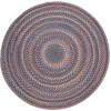Rhody Astoria Blue Dragon AS92 4 ft. X 4 ft. Round Braided Rug