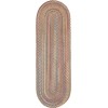 Rhody Bar Harbor Mocha BH37 2 ft. X 8 ft. Oval Runner Braided Rug