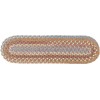 Rhody Bar Harbor Mocha BH37 8 in. X 28 in. Stair Tread Braided Rug