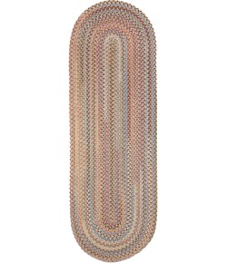 Rhody Bar Harbor Butterfield BH57 2 ft. X 8 ft. Oval Runner Braided Rug