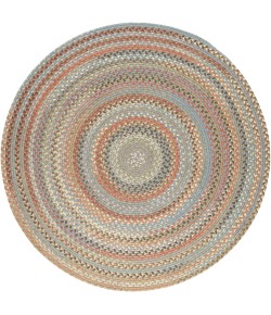 Rhody Bar Harbor Seaweed BH67 4 ft. X 4 ft. Round Braided Rug