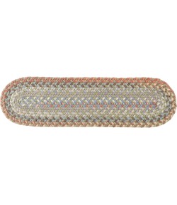 Rhody Bar Harbor Seaweed BH67 8 in. X 28 in. Stair Tread Set-of-13 Braided Rug