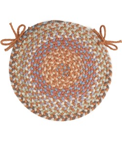 Rhody Bar Harbor Bombay BH77 15 in. X 15 in. Chair Pad Set-of-4 Braided Rug