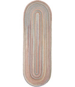 Rhody Bar Harbor Graphite BH87 2 ft. X 4 ft. Oval Runner Braided Rug