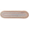 Rhody Bar Harbor Graphite BH87 8 in. X 28 in. Stair Tread Braided Rug