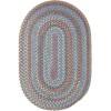 Rhody Bar Harbor Bluestone BH97 2 ft. X 3 ft. Oval Braided Rug