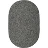 Rhody Elegance Frosty Black EG82 2 ft. X 3 ft. Oval Braided Rug