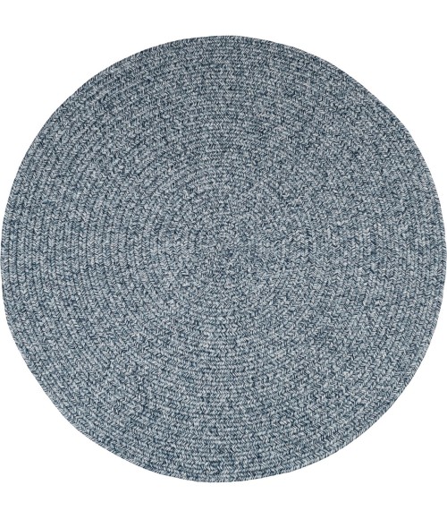 Rhody Elegance Dusty Blue EG92 4 ft. X 4 ft. Round Rug