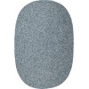 Rhody Elegance Dusty Blue EG92 2 ft. X 4 ft. Oval Runner Braided Rug