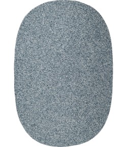 Rhody Elegance Dusty Blue EG92 2 ft. X 3 ft. Oval Braided Rug