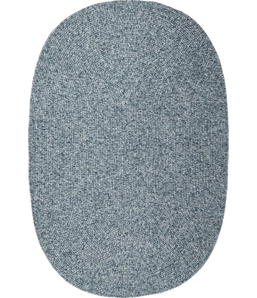Rhody Elegance Dusty Blue EG92 2 ft. X 3 ft. Oval Rug