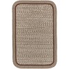 Rhody Casual Comfort Mocha CC38 2 ft. X 3 ft. Rectangle Braided Rug