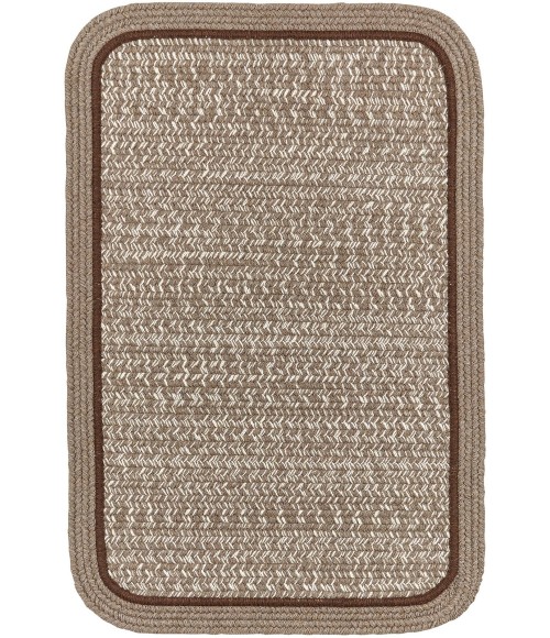 Rhody Casual Comfort Mocha CC38 7 ft. X 9 ft. Rectangle Rug