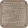 Rhody Casual Comfort Mocha CC38 8 ft. X 8 ft. Square Braided Rug