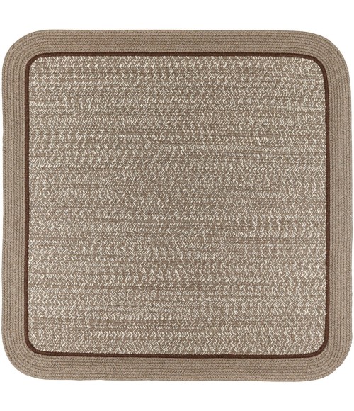 Rhody Casual Comfort Mocha CC38 10 ft. X 10 ft. Square Rug
