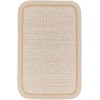 Rhody Casual Comfort Sesame CC58 7 ft. X 9 ft. Rectangle Braided Rug