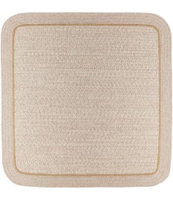 Rhody Casual Comfort Sesame CC58 8 ft. X 8 ft. Square Braided Rug