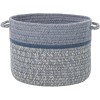 Rhody Casual Comfort Sunrise Blue CC98 10 in. X 8 in. Basket Braided Rug