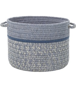 Rhody Casual Comfort Sunrise Blue CC98 18 in. X 12 in. Basket Braided Rug