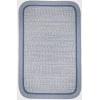 Rhody Casual Comfort Sunrise Blue CC98 7 ft. X 9 ft. Rectangle Braided Rug