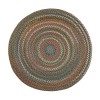 Rhody Country Jewel Emerald CJ25 4 ft. X 4 ft. Round Braided Rug