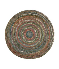 Rhody Country Jewel Emerald CJ25 10 ft. X 10 ft. Round Braided Rug