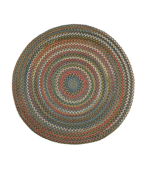 Rhody Country Jewel Emerald CJ25 4 ft. X 4 ft. Round Rug