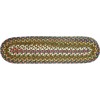 Rhody Country Jewel Emerald CJ25 8 in. X 28 in. Stair Tread Braided Rug