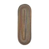 Rhody Country Jewel Bronze CJ35 2 ft. X 8 ft. Oval Runner Braided Rug