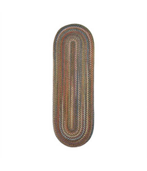 Rhody Country Jewel Bronze CJ35 2 ft. X 8 ft. Oval Runner Rug