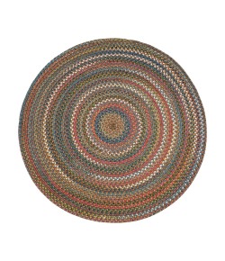 Rhody Country Jewel Bronze CJ35 10 ft. X 10 ft. Round Braided Rug
