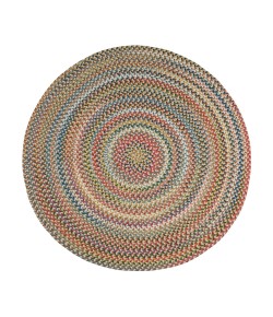 Rhody Country Jewel Champagne CJ55 10 ft. X 10 ft. Round Braided Rug