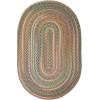 Rhody Country Jewel Champagne CJ55 5 ft. X 8 ft. Oval Braided Rug