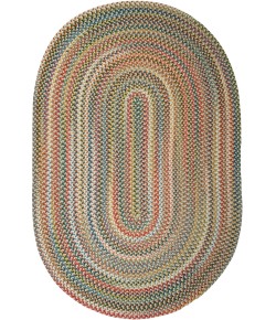 Rhody Country Jewel Champagne CJ55 4 ft. X 6 ft. Oval Braided Rug
