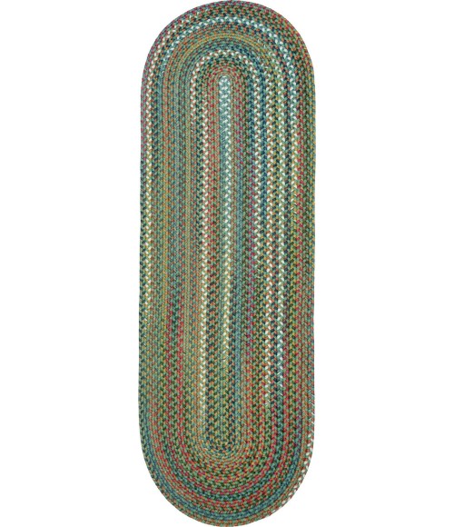 Rhody Country Jewel Peridot CJ65 2 ft. X 8 ft. Oval Runner Rug