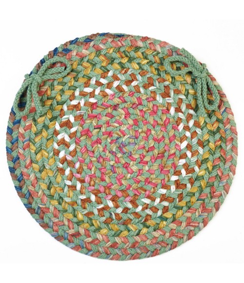 Rhody Country Jewel Peridot CJ65 15 in. X 15 in. Chair Pad Rug