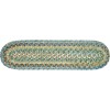Rhody Country Jewel Peridot CJ65 8 in. X 28 in. Stair Tread Braided Rug