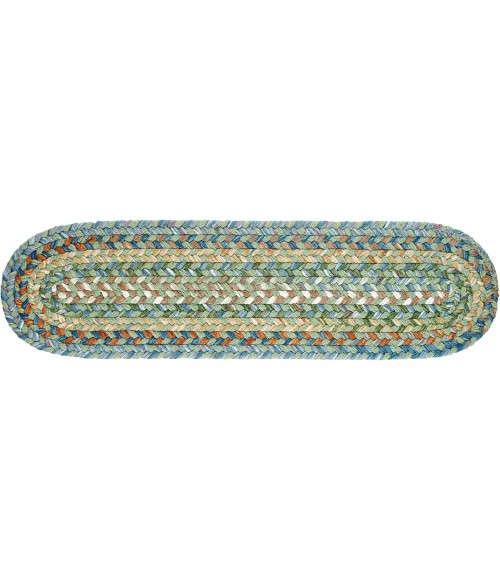 Rhody Country Jewel Peridot CJ65 8 in. X 28 in. Stair Tread Set-of-13 Rug